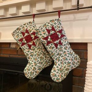 Quilted Christmas stockings